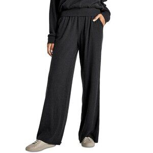 Splendid London Women's Black Ribbed Wide Leg Pants Size XS (MSRP $138)